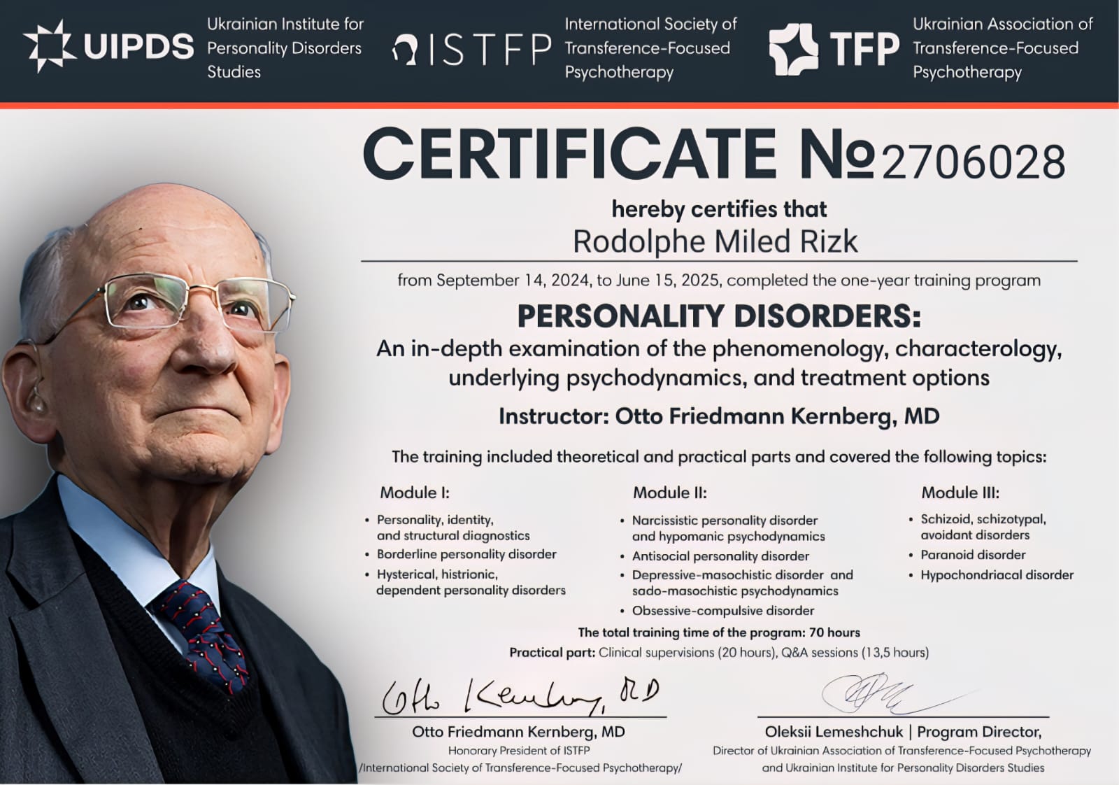 Certification 1